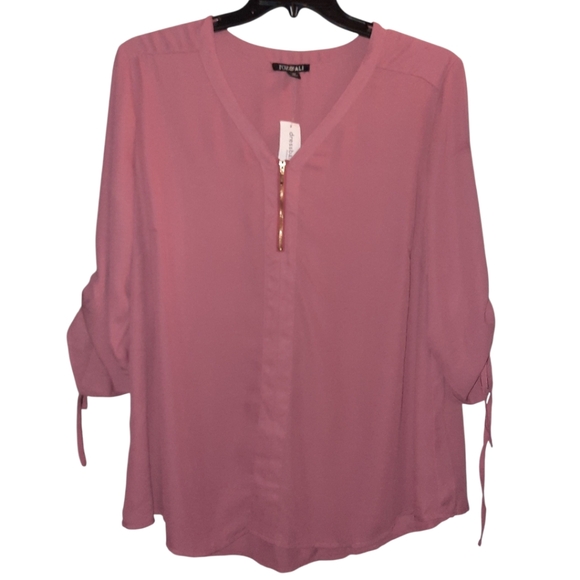 Roz & Ali Pink Blouse Size 2X NWT - Picture 1 of 7